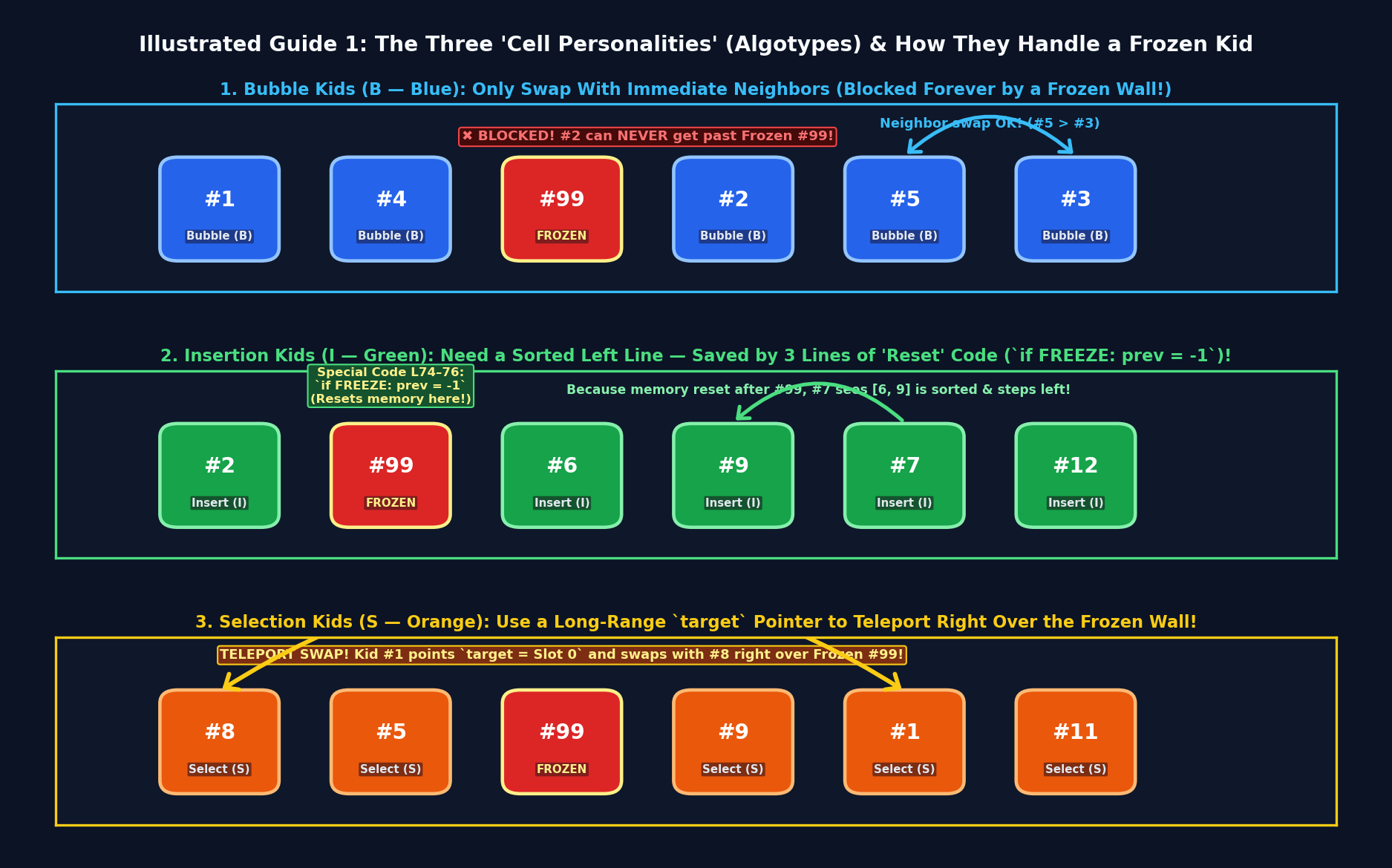 Illustrated Guide 1: The Three Cell Personalities
